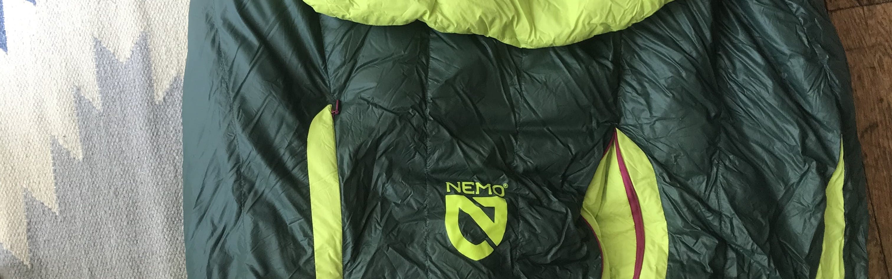 The Nemo Disco 15 degree sleeping bag.