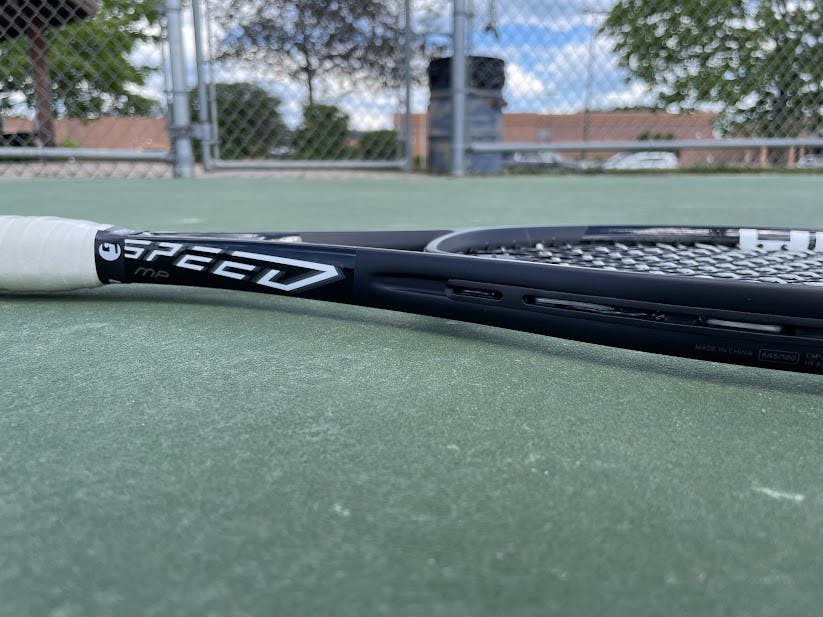 A tennis racquet.