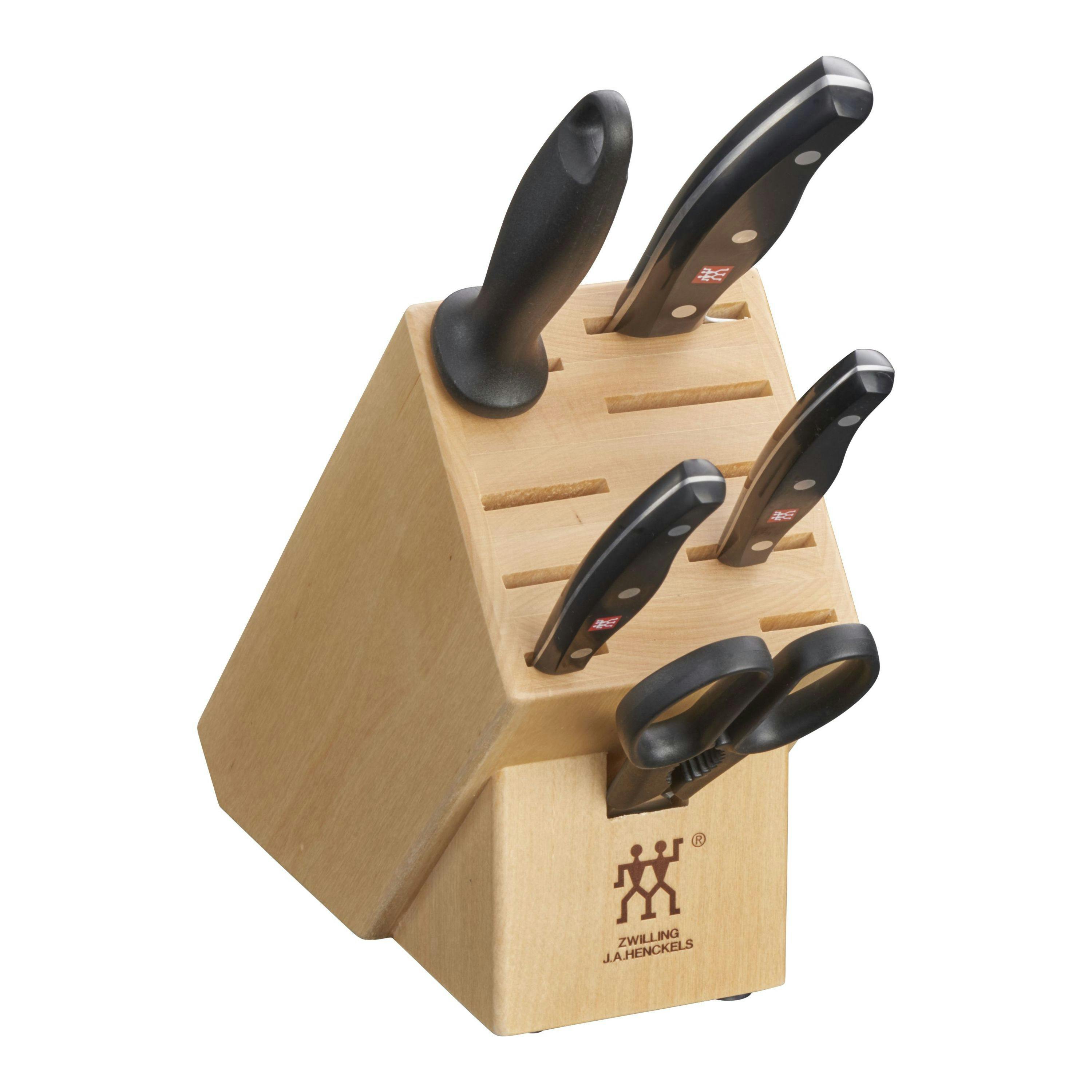 Zwilling Twin Signature 15-Piece Self-Sharpening Knife Block Set - Natural