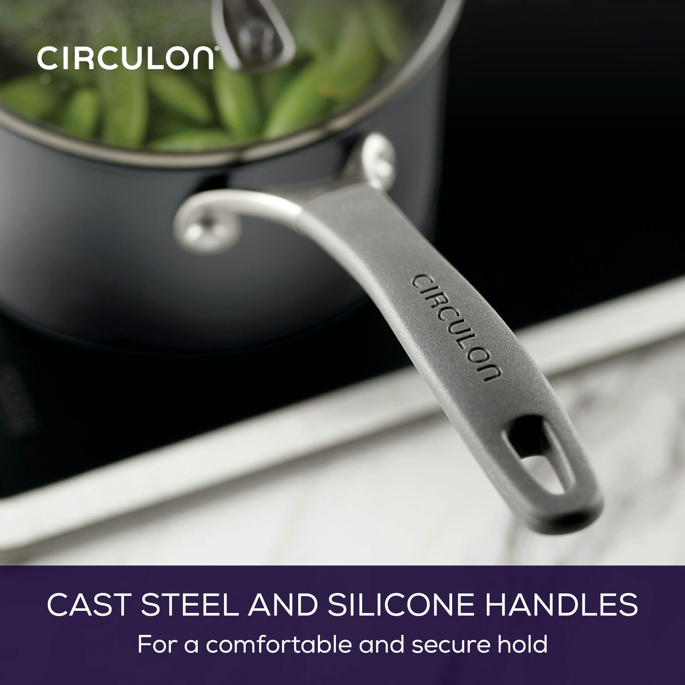 Circulon 5-Quart ScratchDefense A1 Series Nonstick Saute Pan with Lid, Graphite