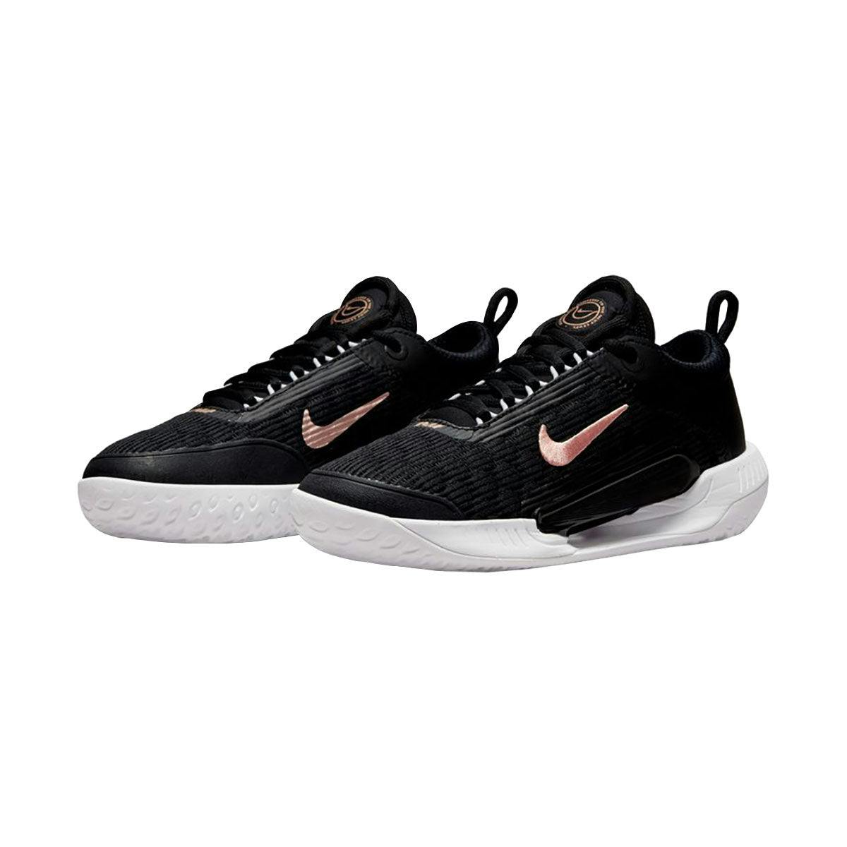 NikeCourt Zoom NXT Womens Tennis Shoes - BK/MTLC RED 091 / B Medium / 8.0