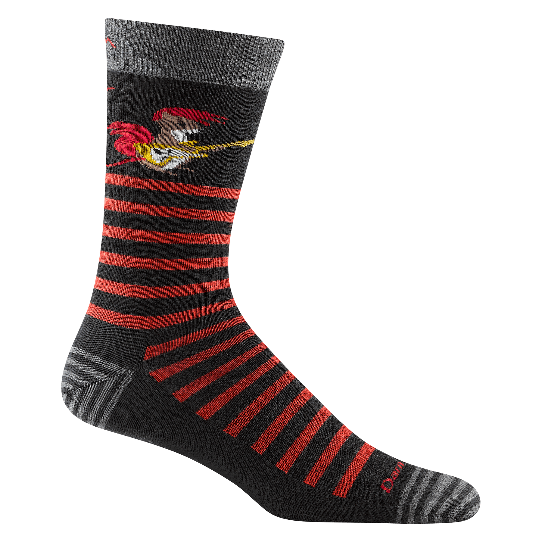 Eureka - Classic Yellow Stripe Crew Socks Large (Men's 8 - 12)