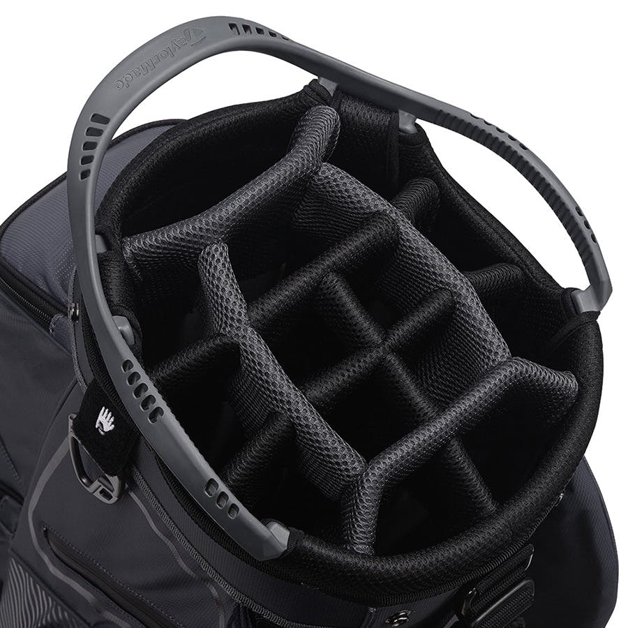 TaylorMade 8.0 Cart Bag · Charcoal Black