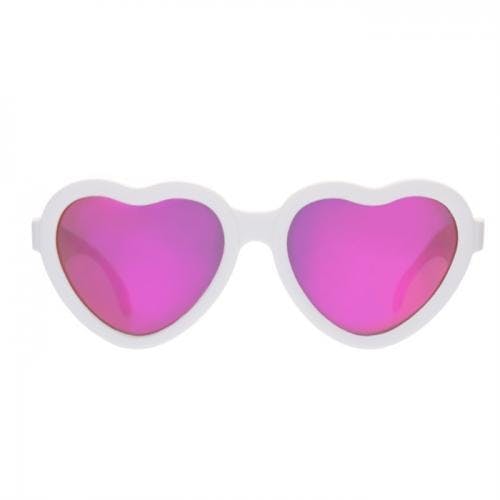 Babiators Sweetheart Sunglasses White With Pink Lens