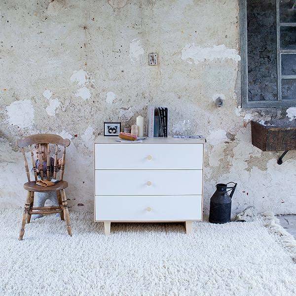 Oeuf Rhea 3 Drawer Dresser · Birch/White