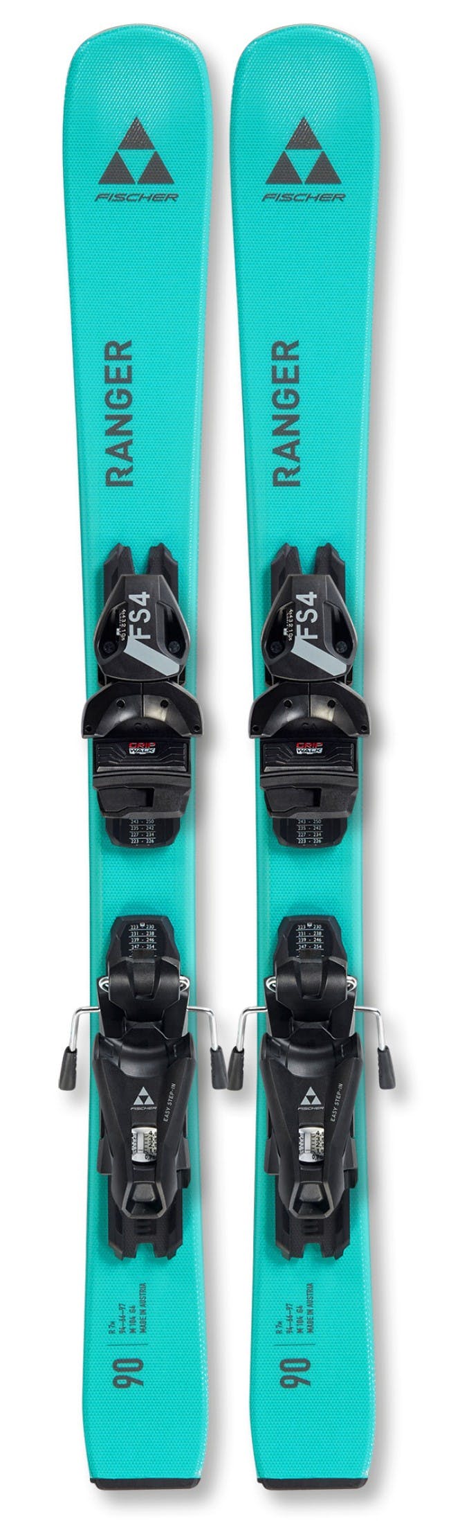 Fischer Ranger Jr. 70-120 Skis + FJ4 Bindings · 2023 · 90 cm
