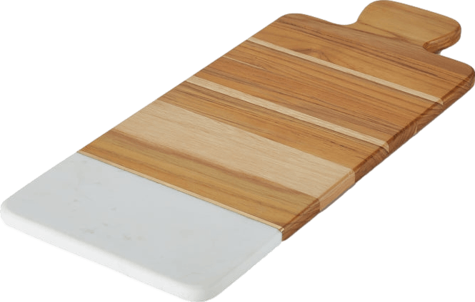 Anolon Teak and Marble Cutting Board, 19.5-Inch x 8-Inch