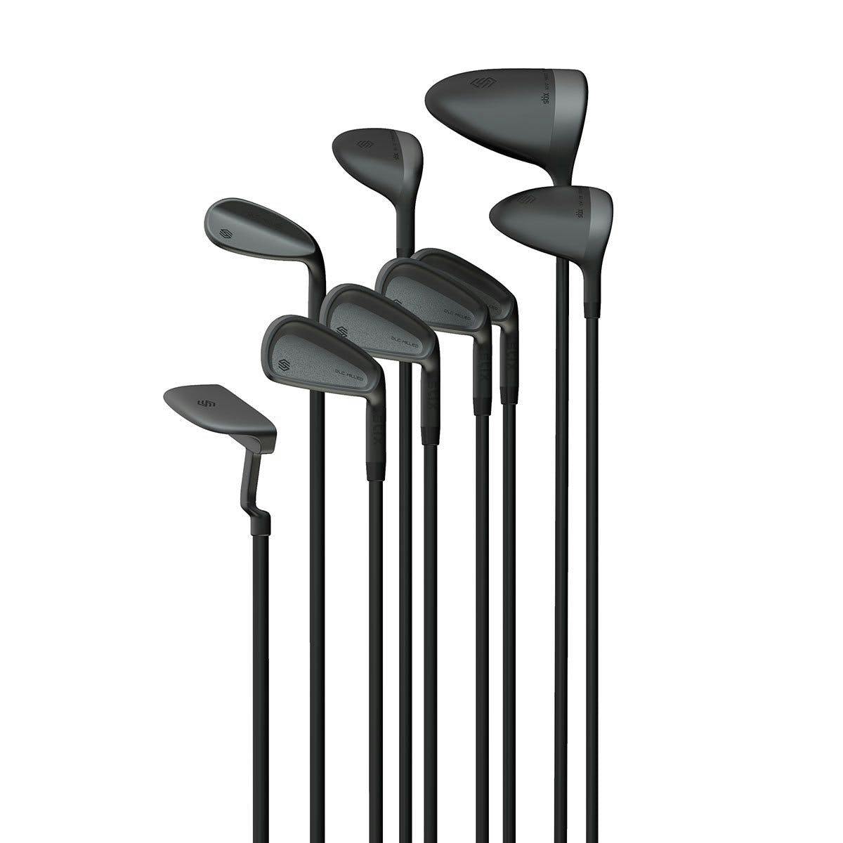 Stix Golf The Casual 9-Piece Set · Left handed · Graphite · Ladies/Senior · -1" · Black