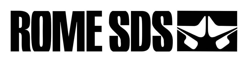 Rome SDS logo says "Rome SDS" in a large black font.
