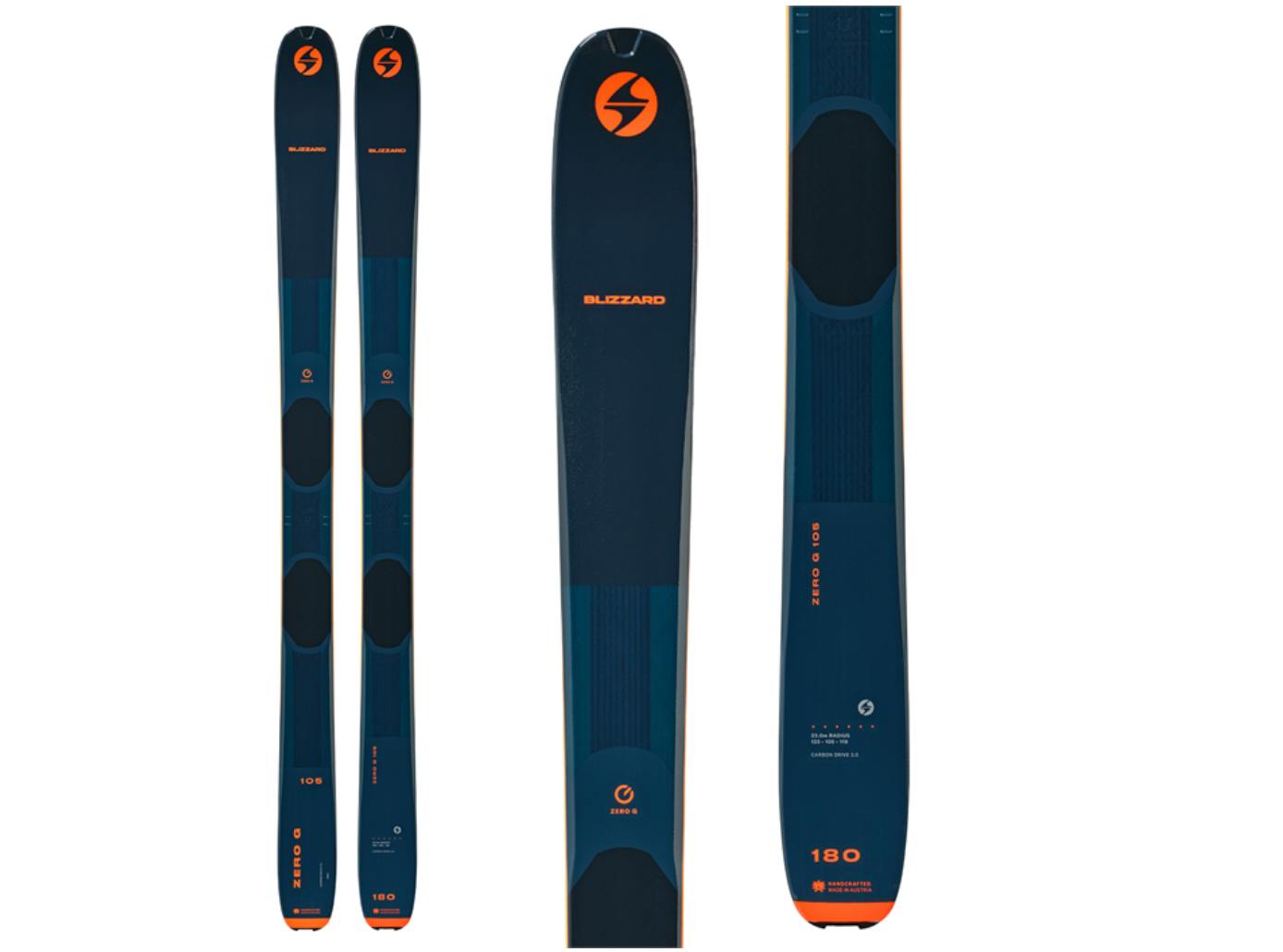 The Blizzard Zero G 105 Skis.