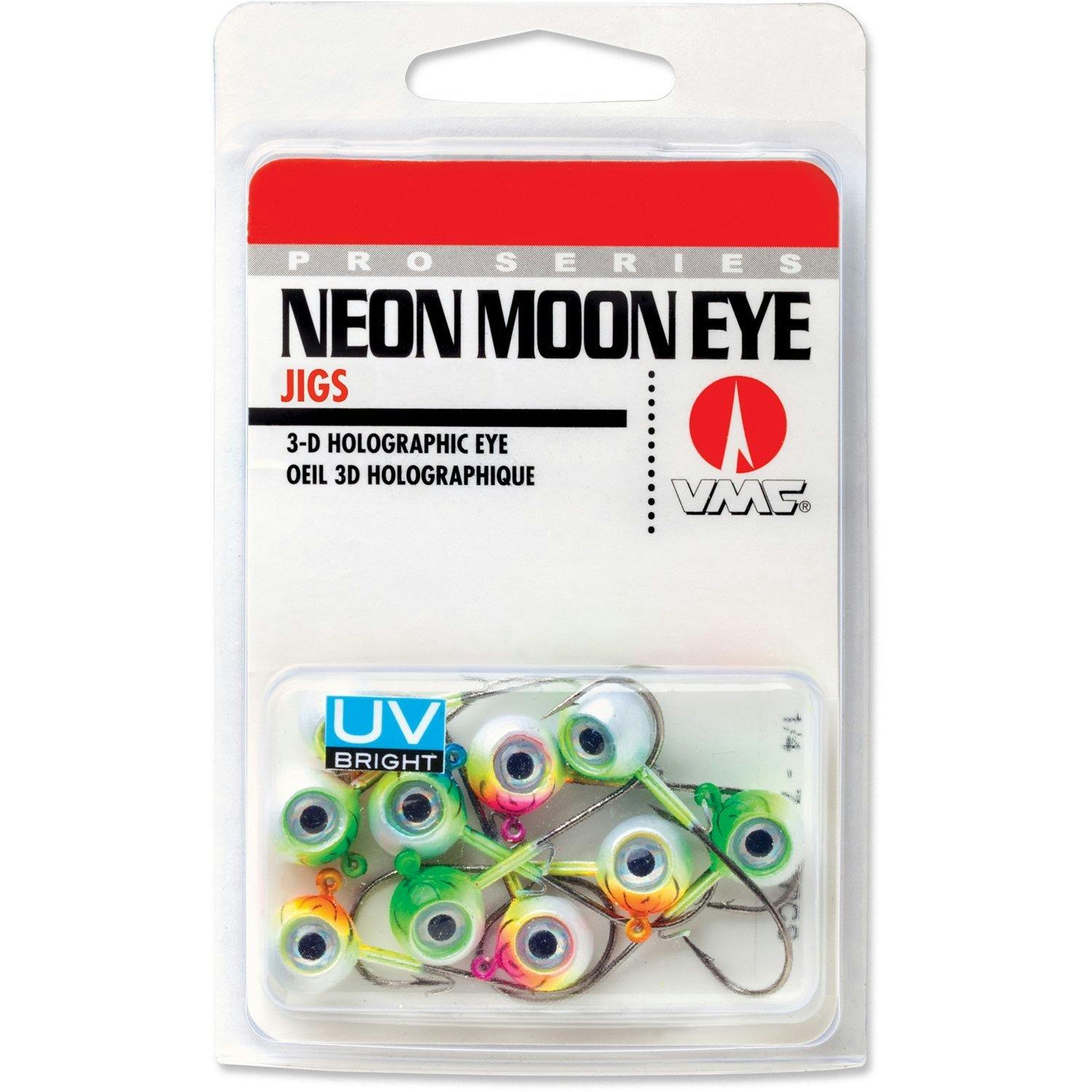 VMC Neon UV Moon Eye Jig · 1/4 oz · Assorted · 10 pk.