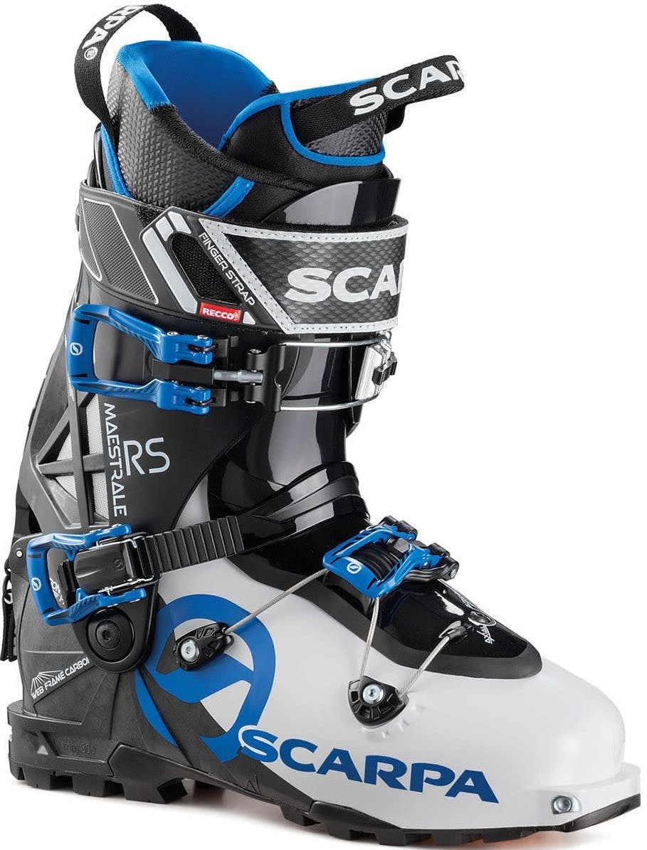 Scarpa Maestrale RS Ski Boots · 2022 · 25 · White/Black/Blue