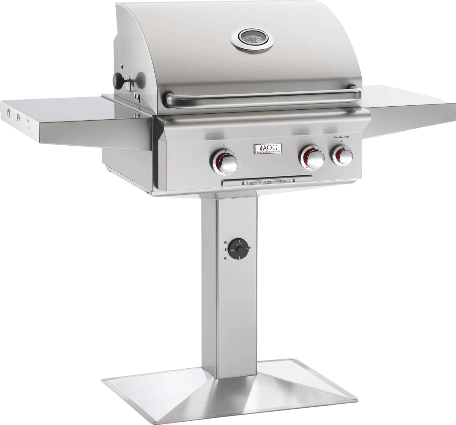 American Outdoor Grill T-Series Gas Grill on Pedestal with Rotisserie · 24 in. · Propane