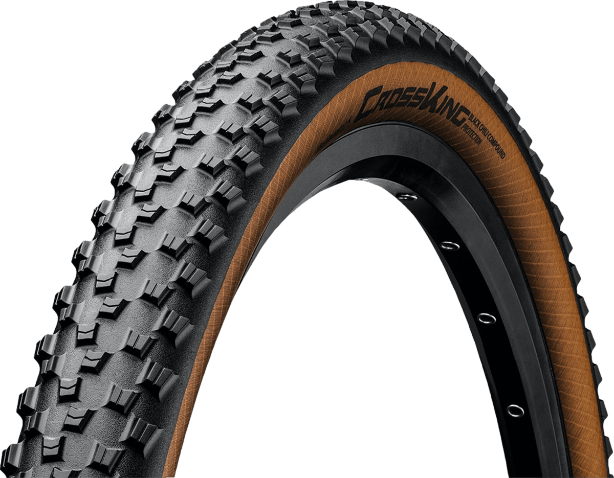 Continental Cross King Mountain Bike Tires - Black/Amber · 29 x 2.2 ProTection Folding