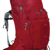 Osprey Ariel Plus 70 Backpack- Women's · Carnelian Red