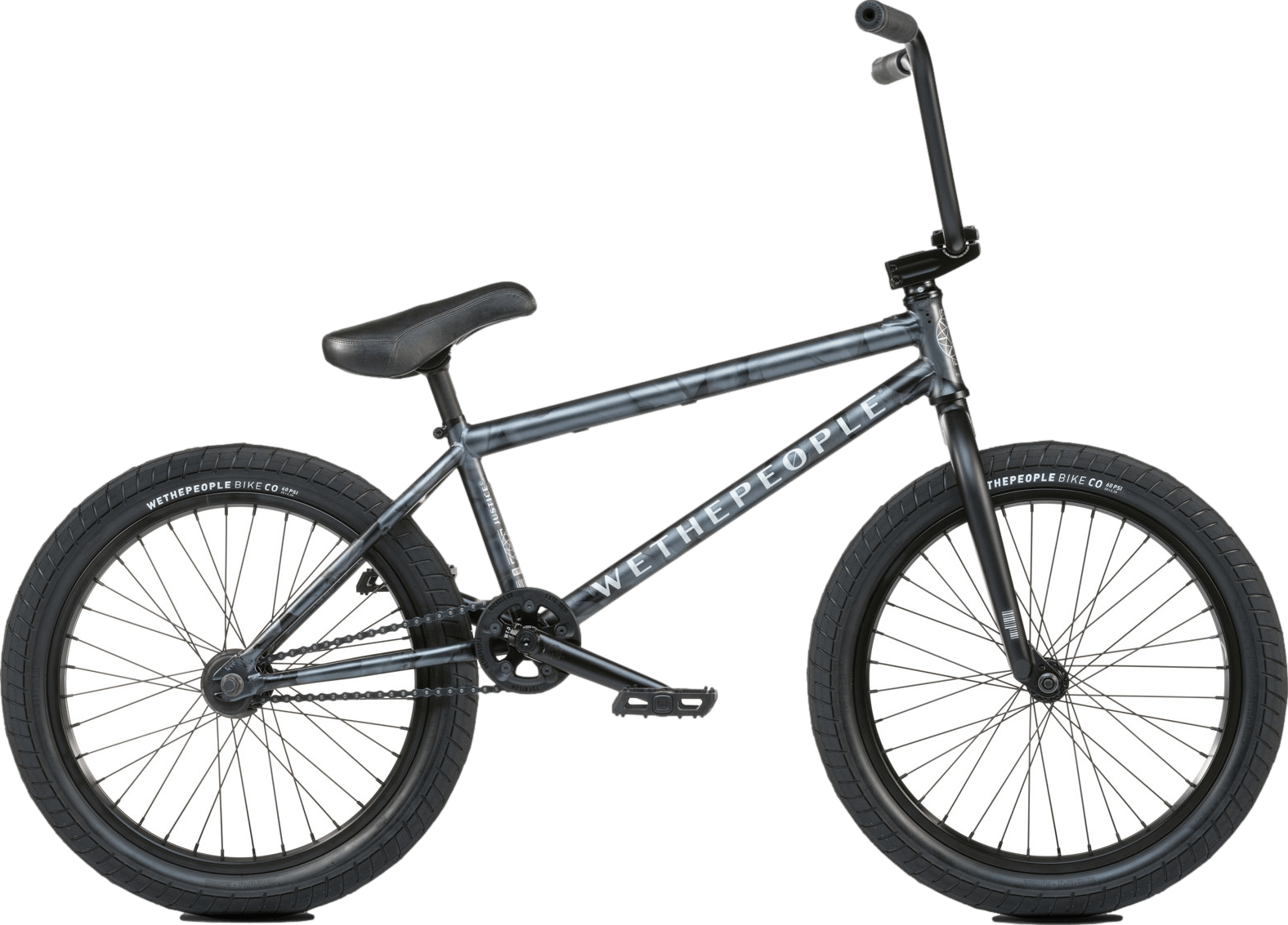 We The People Justice BMX Bike · Matt Ghost Grey · One size