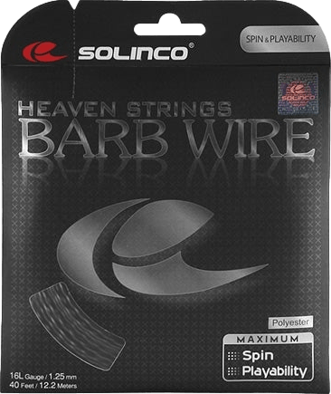 Solinco Barb Wire String · 16L · Black