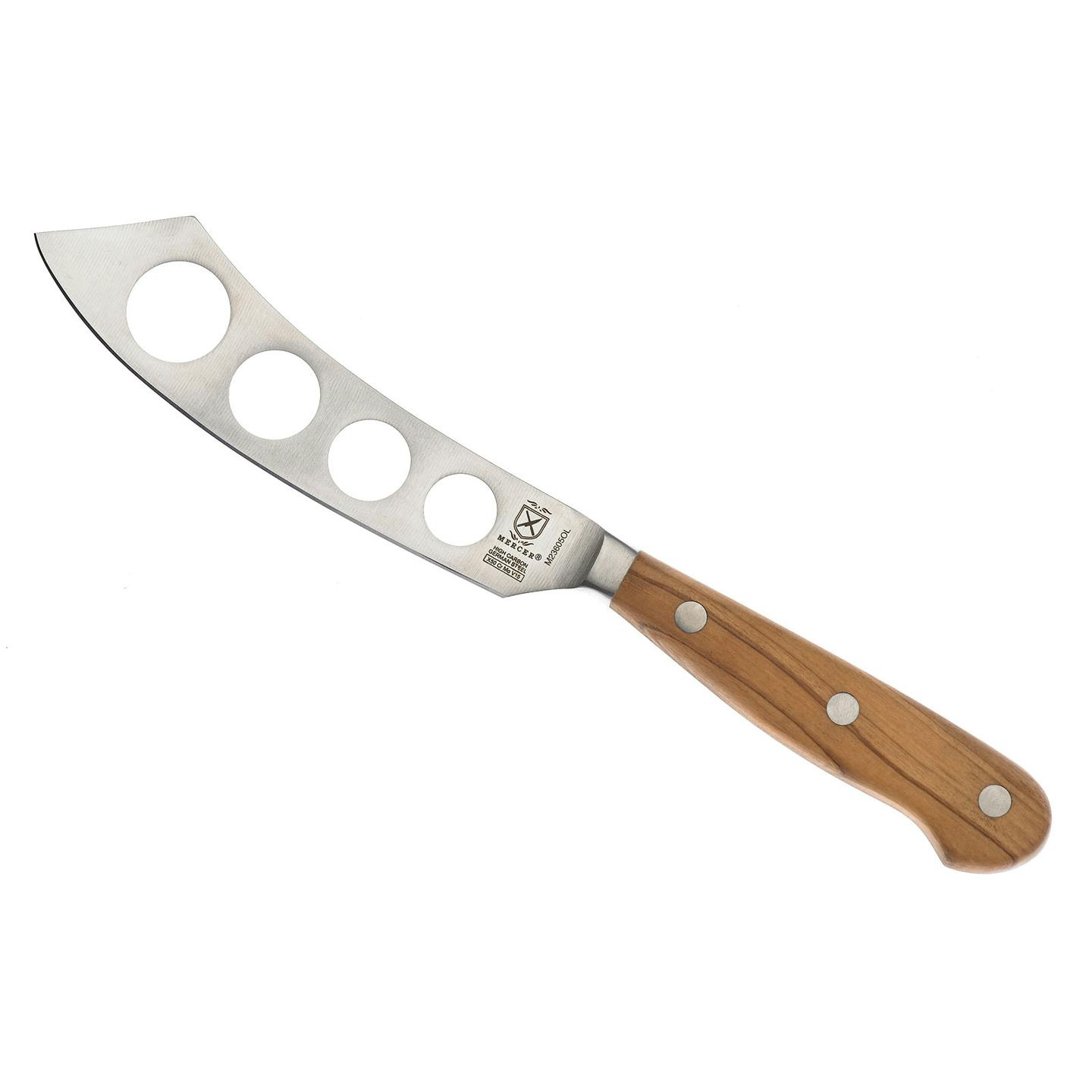 Mercer Culinary Renaissance 5" Soft Cheese Knife, Olive Wood Handle