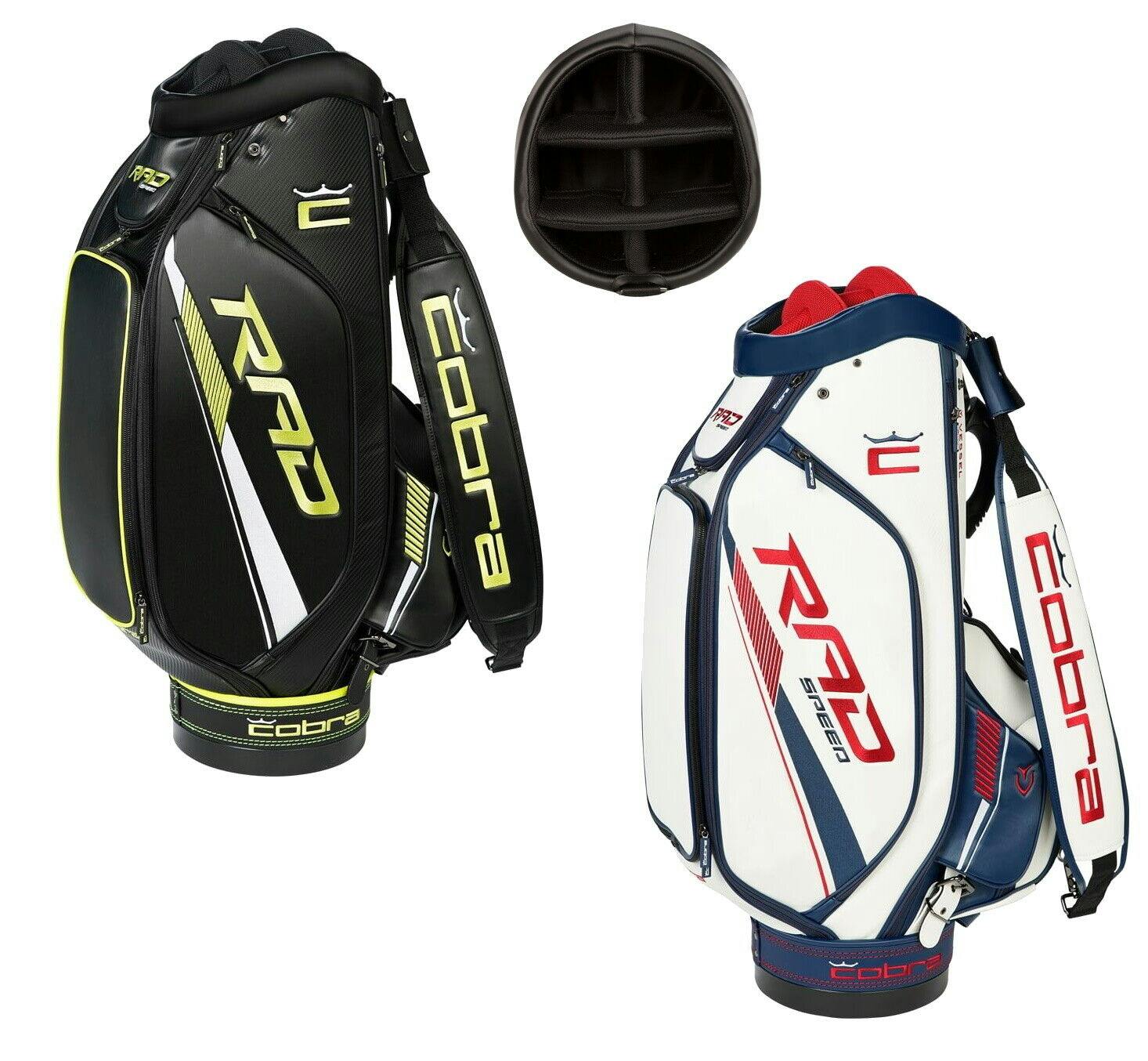 Cobra Radspeed Tour Staff Golf Bag · Bright White