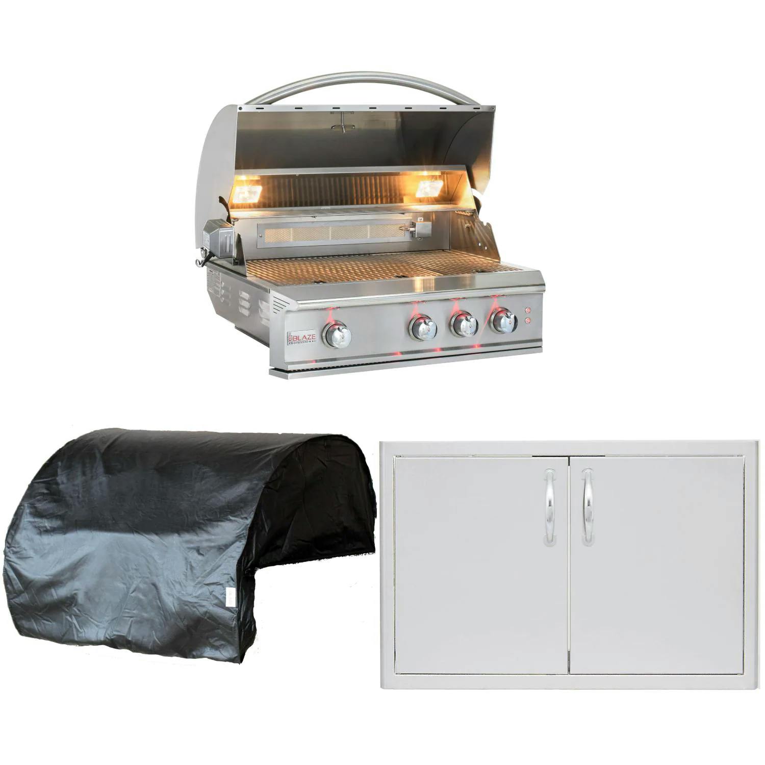 Blaze Professional LUX 3-Piece Outdoor Kitchen Package · 34 in. · Natural Gas