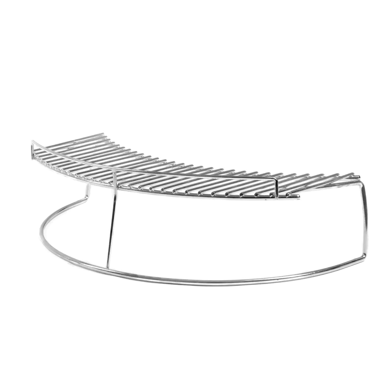 BBQGuys Signature Stainless Steel Warming Rack For Big Green Egg Large and Kamado Joe Classic · 17 in.
