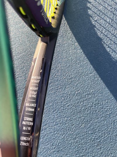Details of the Yonex VCORE Pro 97 Racquet.
