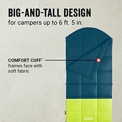 Coleman Kompact™ 40°F Big and Tall Contour Sleeping Bag