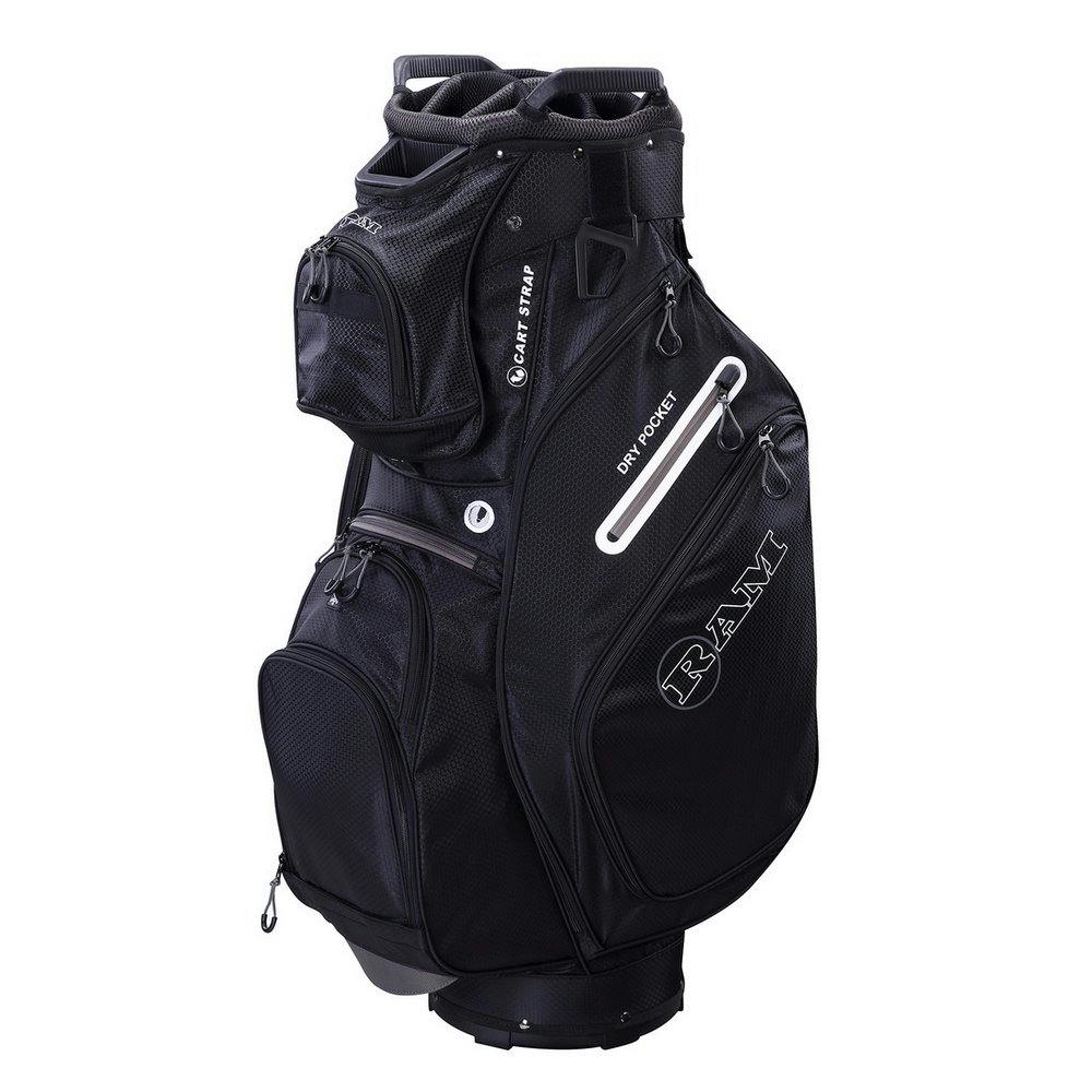 BENNINGTON Original Pouch Black Golf Cart Bag, 6 Way Divider