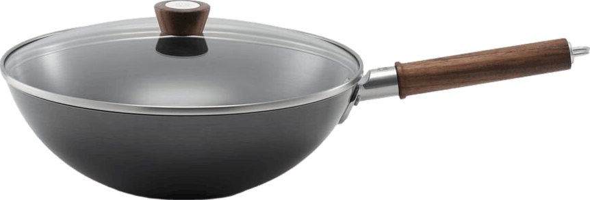 Zwilling Dragon 12-Inch Carbon Steel Wok With Lid