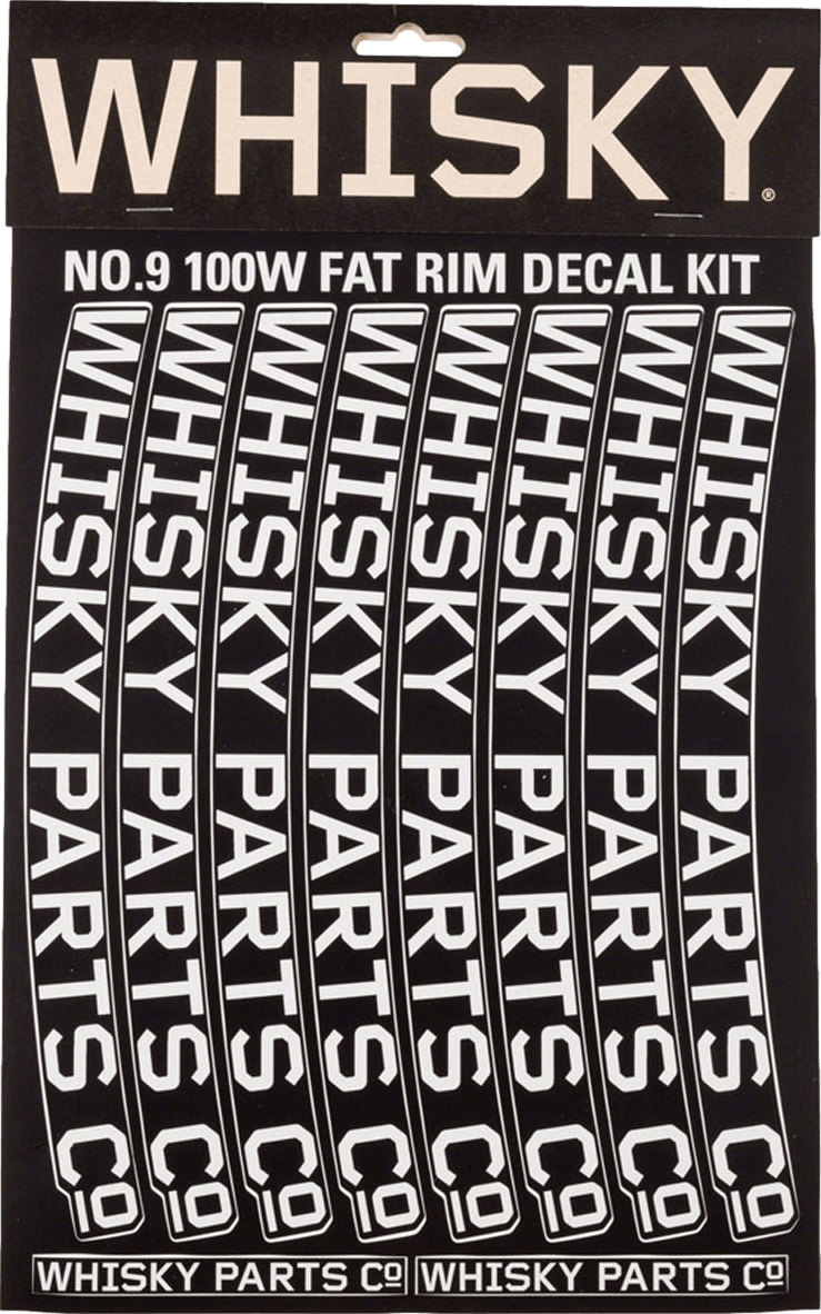Whisky 100w Rim Decal Kit for 2 Rims · Light Gray