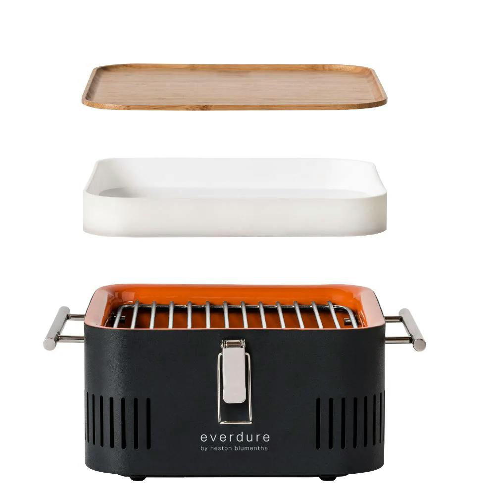 Everdure By Heston Blumenthal CUBE Portable Charcoal Grill · Graphite · 17 in.