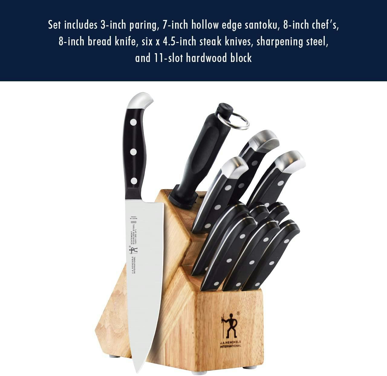 Henckels Modernist 6-pc, Studio Knife Block Set , black matte