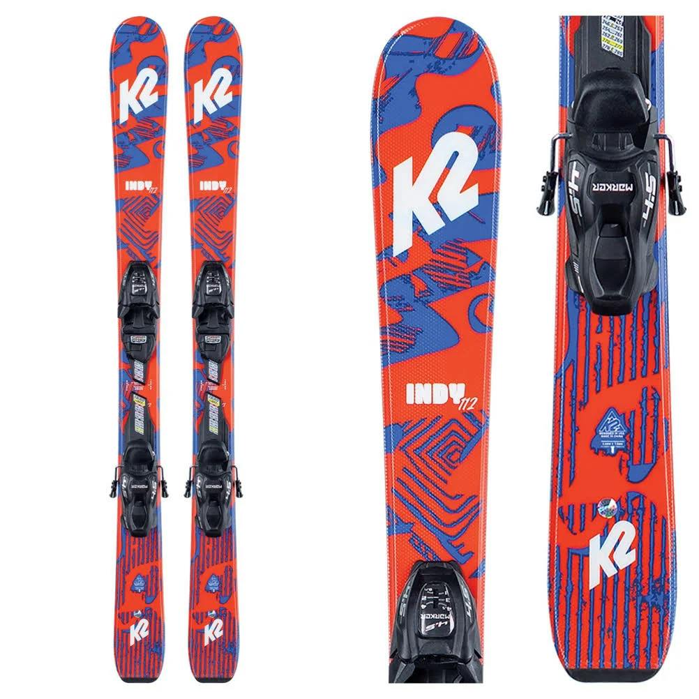 K2 Indy Skis + FDT 4.5 Bindings · Kids' · 2022 · 100 cm