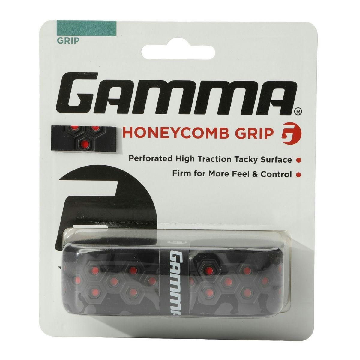 Gamma Honeycomb Replacement Grip (1x) (Black/Red)