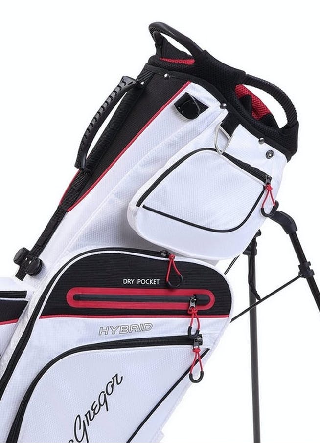 MacGregor Golf Hybrid Stand / Cart Golf Bag · White/Black