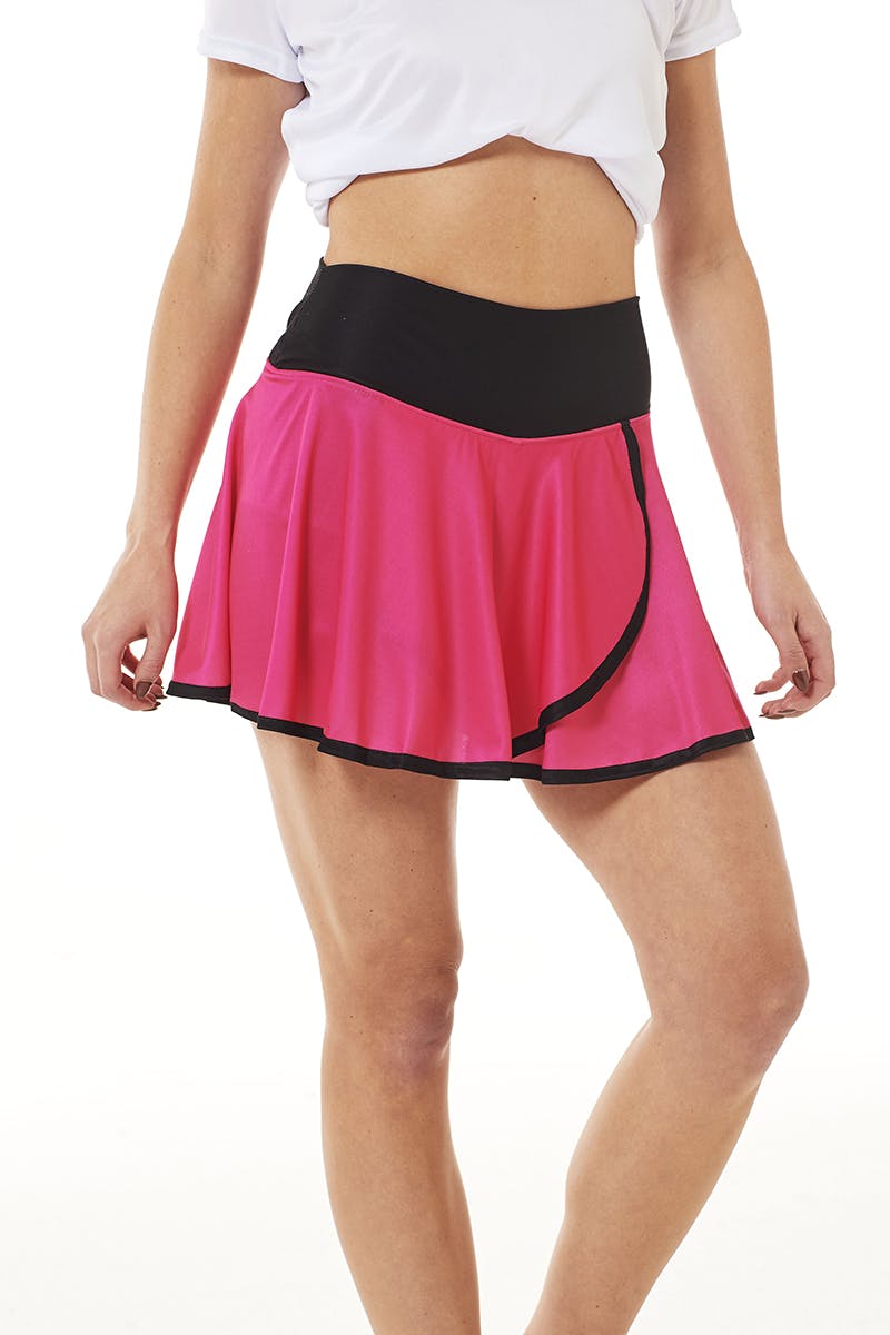Faye+Florie Pink and Black Holly Skirt (W) (Launch Pink)