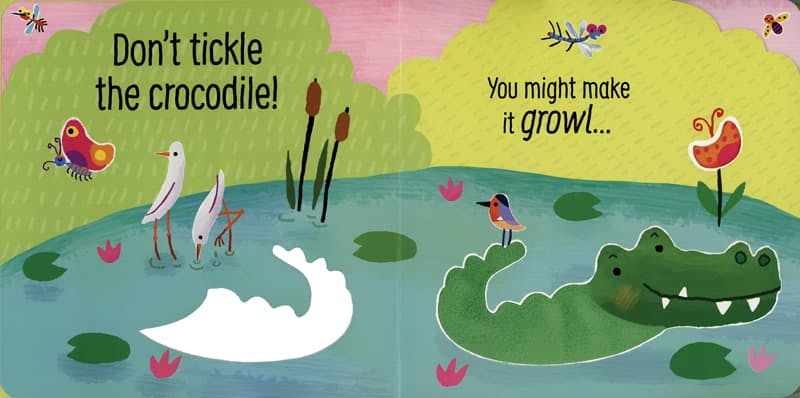 Usborne Don't Tickle the Crocodile Touchy-feely Book