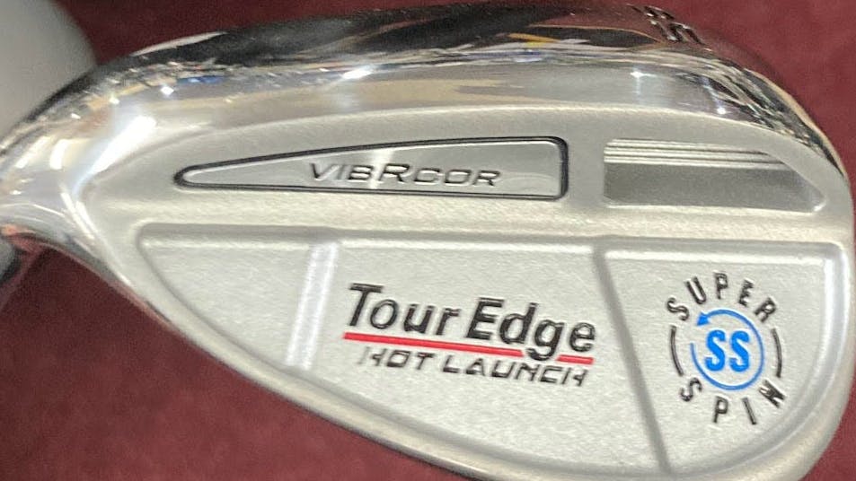 The Tour Edge Hot Launch Super Spin VibRCor Wedge. 