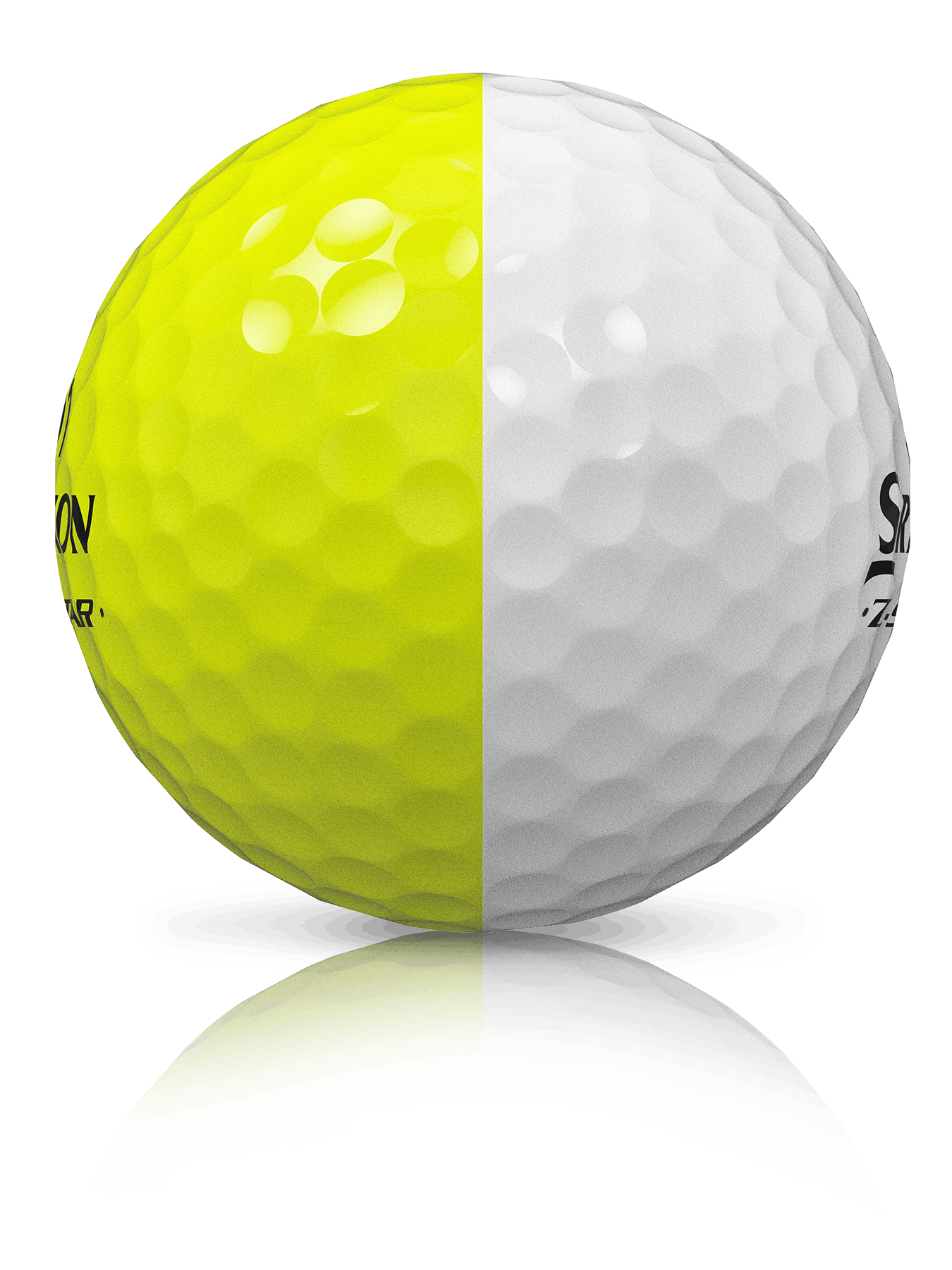 Srixon Z-Star 8 Divide Golf Ball · White/Yellow
