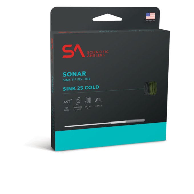 Scientific Anglers Sonar Sink 25 Cold Fly Line · WF · 4-5 wt · Floating · Moss - Charcoal