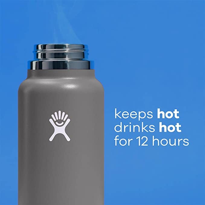Hydro Flask Wide Mouth Bottle with Flex Cap 20oz · White