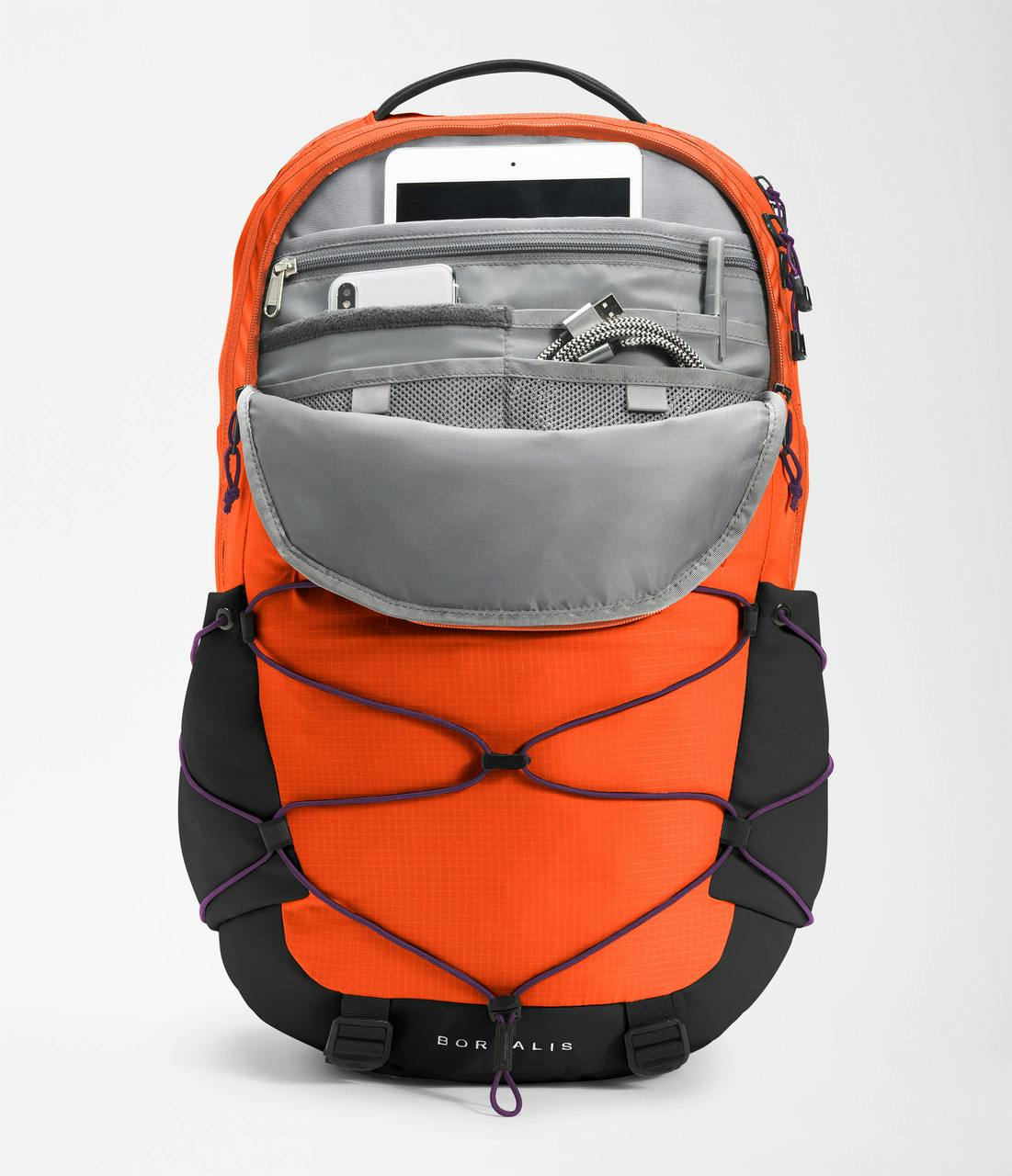 The North Face Borealis Backpack 28 · Red Orange / Gravity Purple