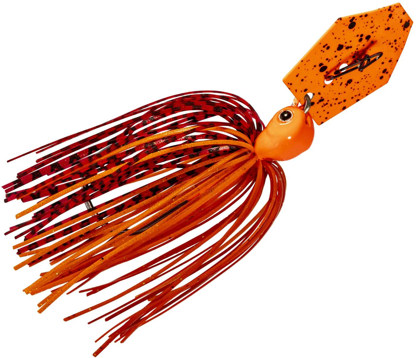 Product image of Z-Man Chatterbait Jackhammer · 3/8 oz · Fire Craw Orange Blade