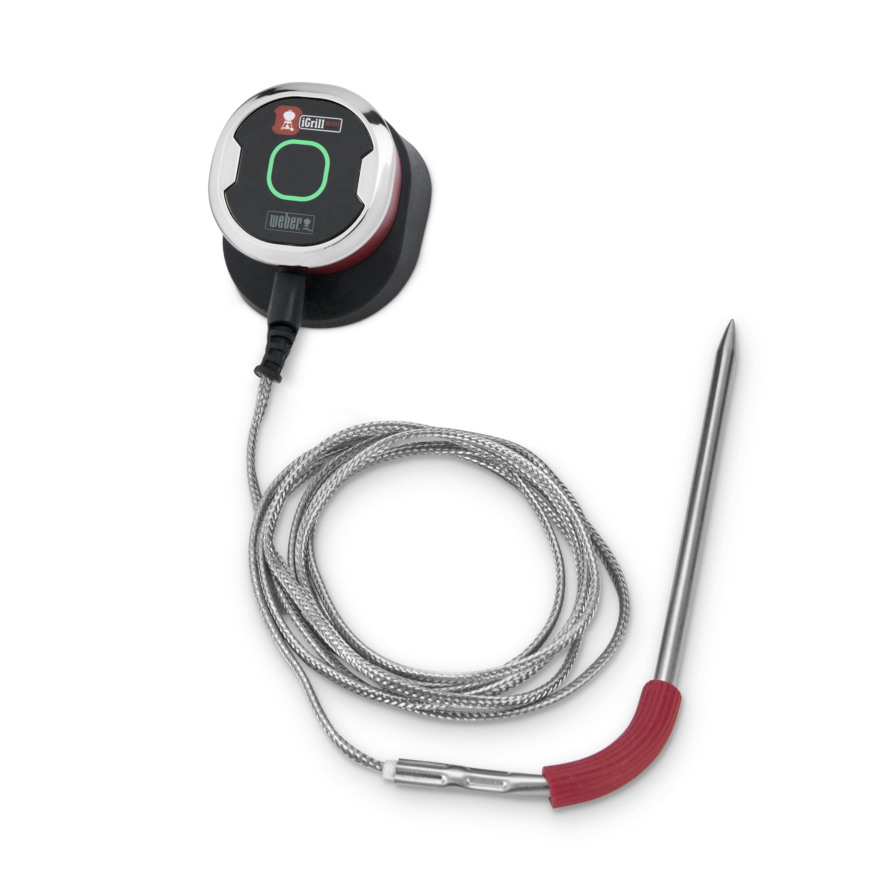 Weber iGrill Mini Smart LED Wireless Bluetooth Grill Thermometer with Single Probe · 2 in.