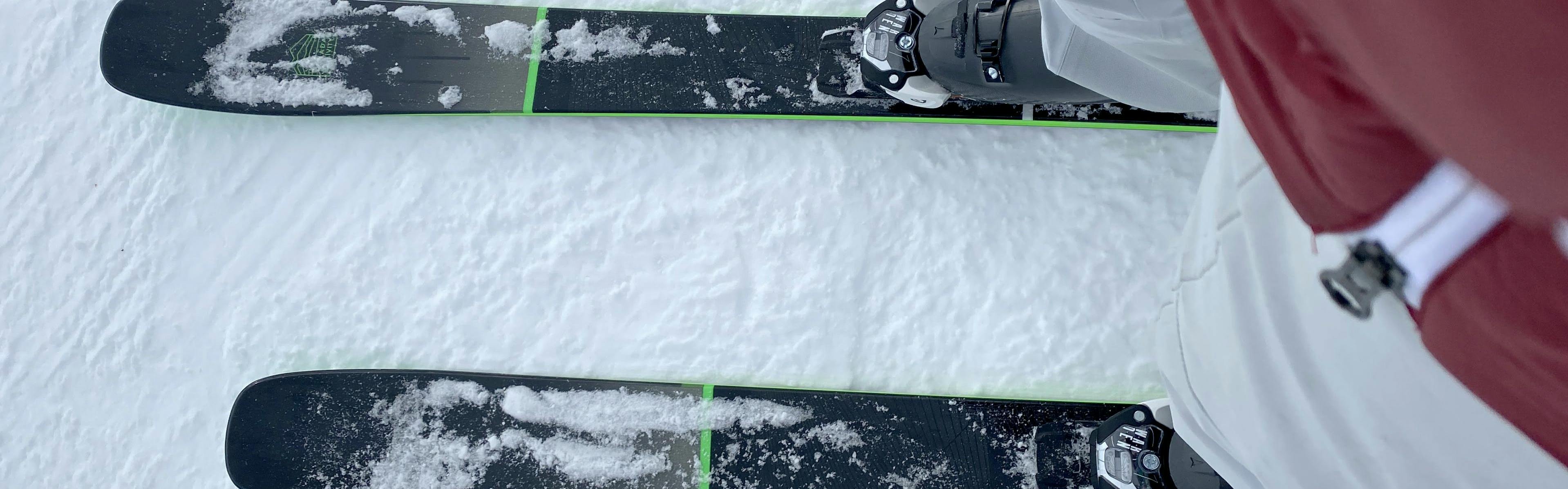 The Armada Declivity 92 TI Skis on snow. 
