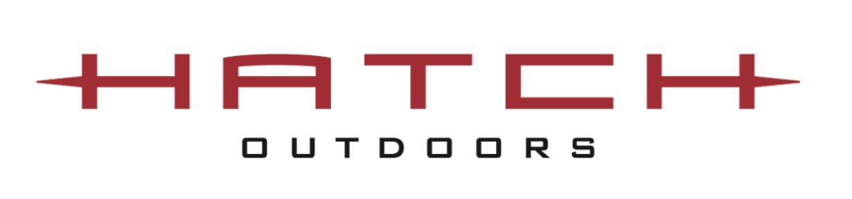 The Hatch logo which says "Hatch Outdoors."