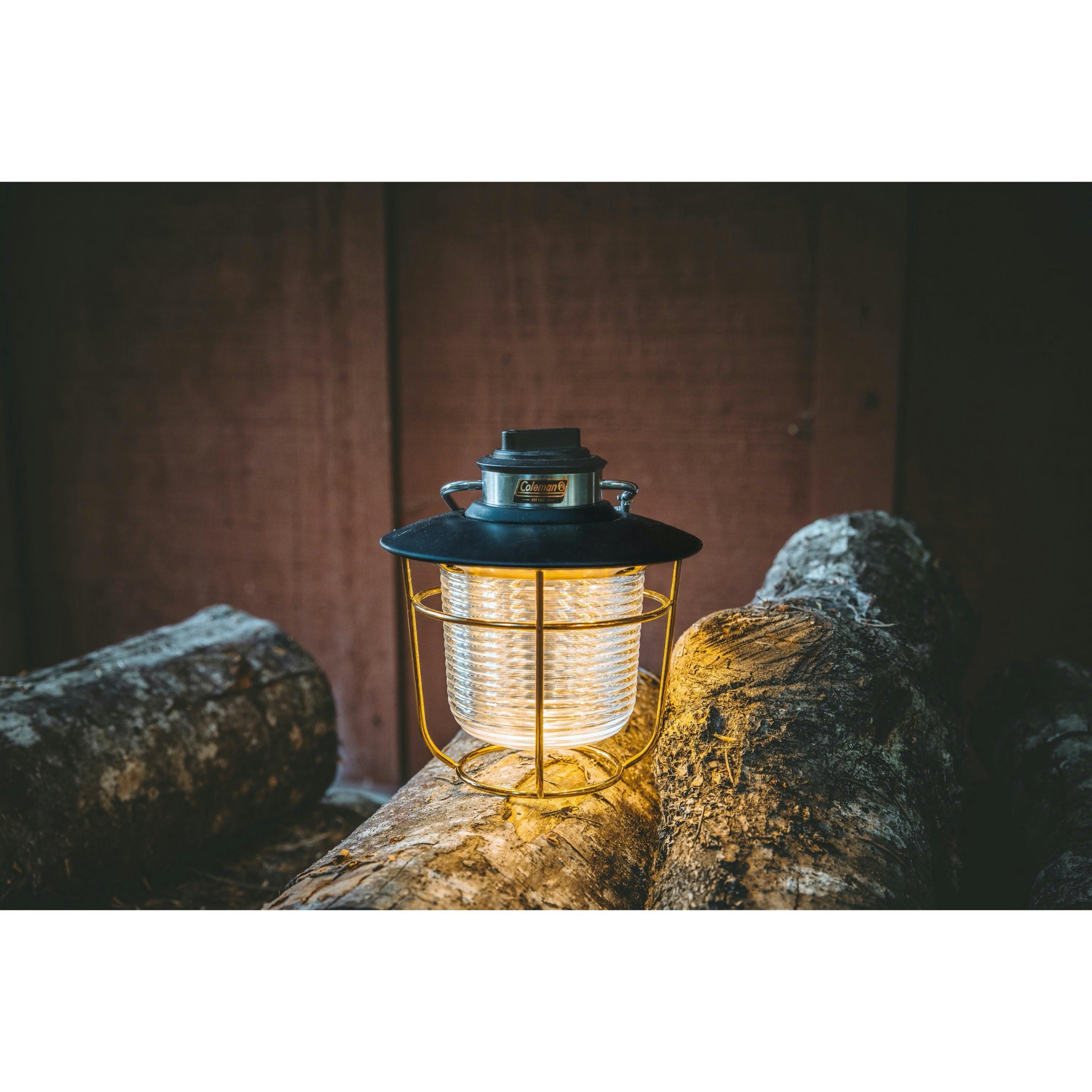 Coleman 1900 Collection 200 Lumens LED Lantern Portable Camp Light - Gold