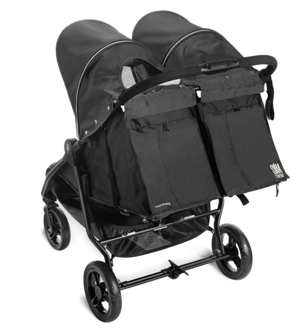 Valco Slim Twin Stroller · Licorice