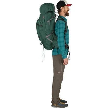 Osprey Aether Plus 70 Backpack· Men's · Axo Green