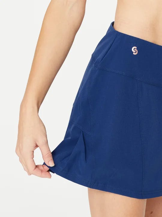 Cross Court Women's Essentials Side Pleated Tennis Skirt